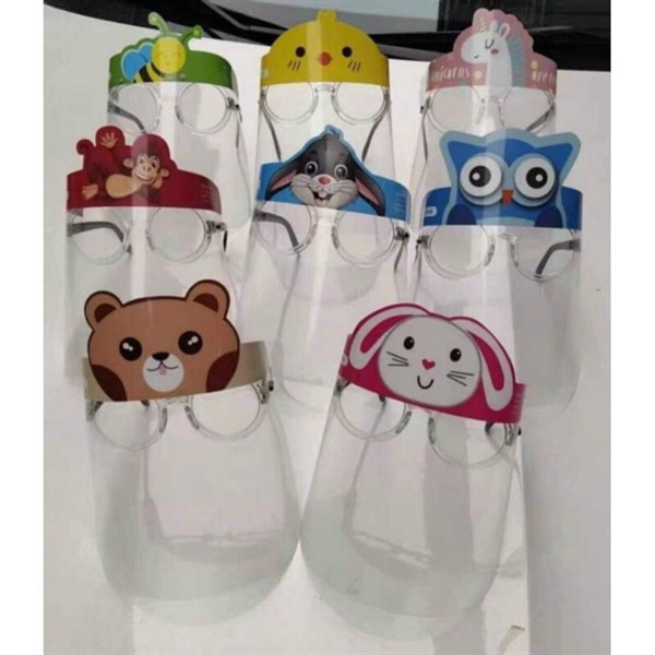 Tấm chắn giọt bắn Face Shield cho bé, mặt nạ bảo hộ phòng dịch cho bé, kính chắn giọt bắn, vi khuẩn cho trẻ em