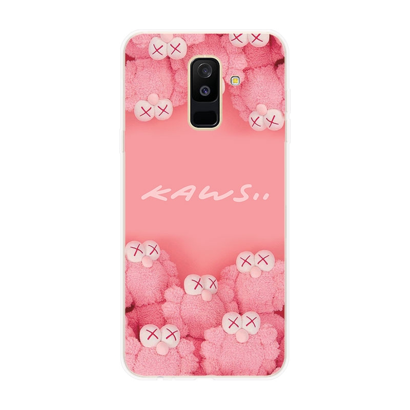 Ốp lưng TPU mềm Samsung Galaxy A6 A6+ Plus A7 A8 A8+ Plus A9 2018 KAWS hoa văn