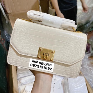 Túi khoá đúc nhọn da rắn( ảnh thật)