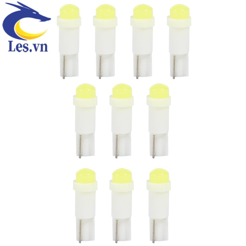 Set 10 Bóng Đèn LED T5 3D COB Cho Xe Hơi