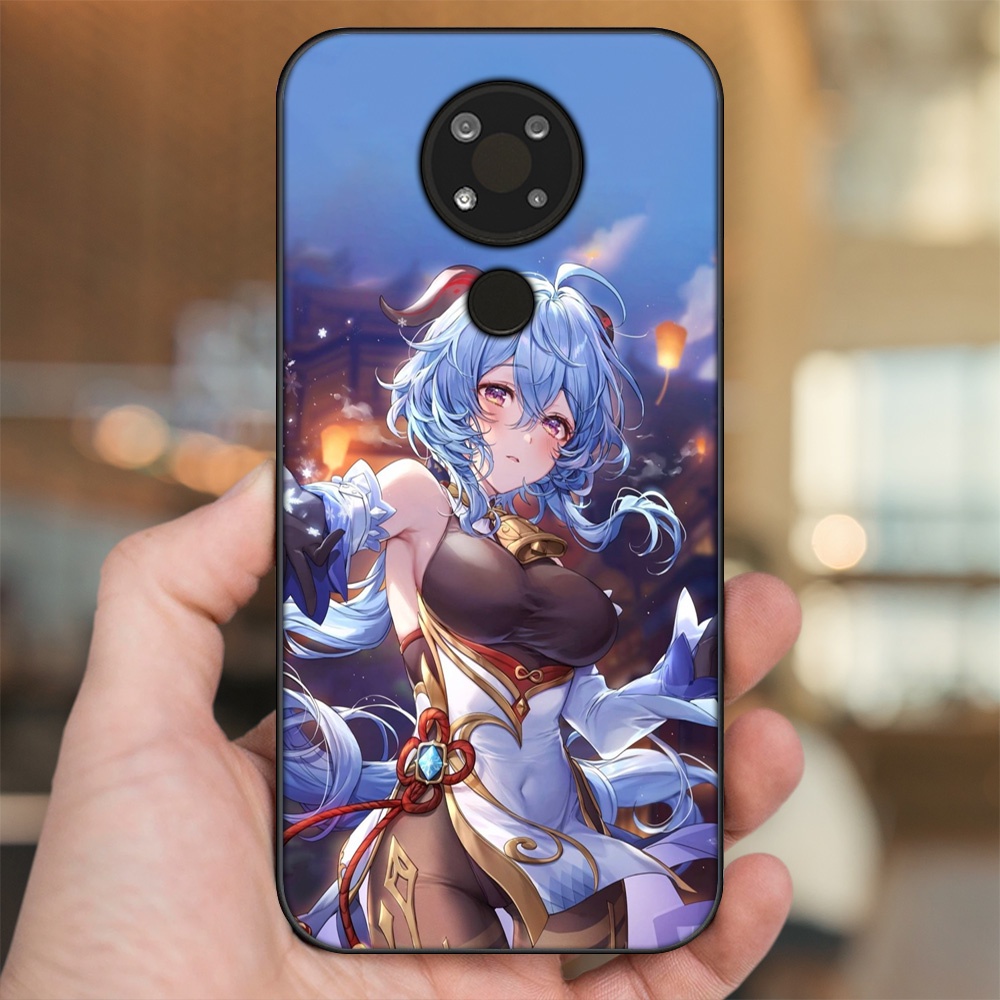 Ốp lưng Nokia 3.4 viền đen in hình Ganyu Genshin Impact