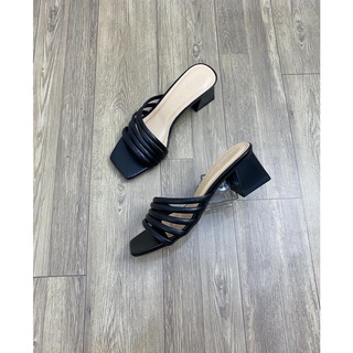 [shop giay minh thu]Guốc 5 quai chéo 5cm MT909