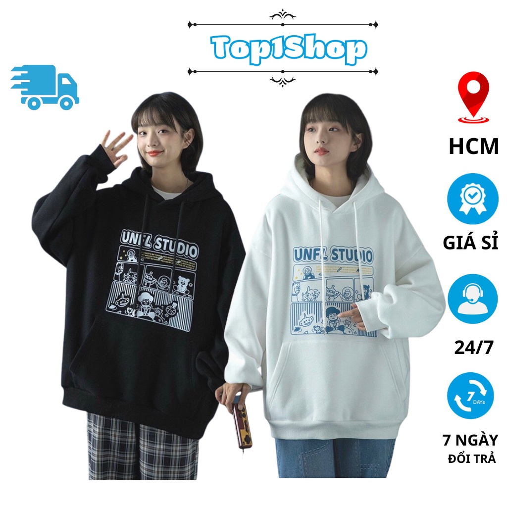 Áo Sweater Hoodie tay dài form rộng thiết kế hai túi trước phối màu phong cách Hàn Quốc,chất nỉ bông cao cấp 2023