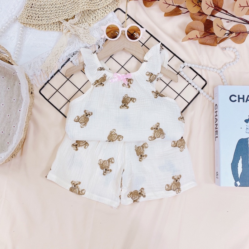 SET Xô muslin cánh tiên cho bé