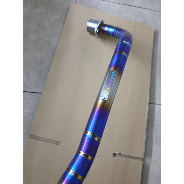 Cổ pô wave titan gắn wave 100 wave 110 ( S,RS,ALPHA, RSX) kim loại titan lên màu.