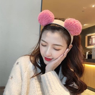 Bờm cài tóc tai gấu cute