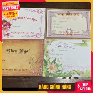 Giấy viết thư khen động viên học sinh - biểu dương các em học sinh học tốt - khổ giấy a5