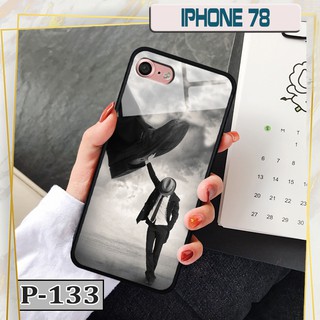 Ốp iphone 7/ 8 - lưng kính in hình 3d