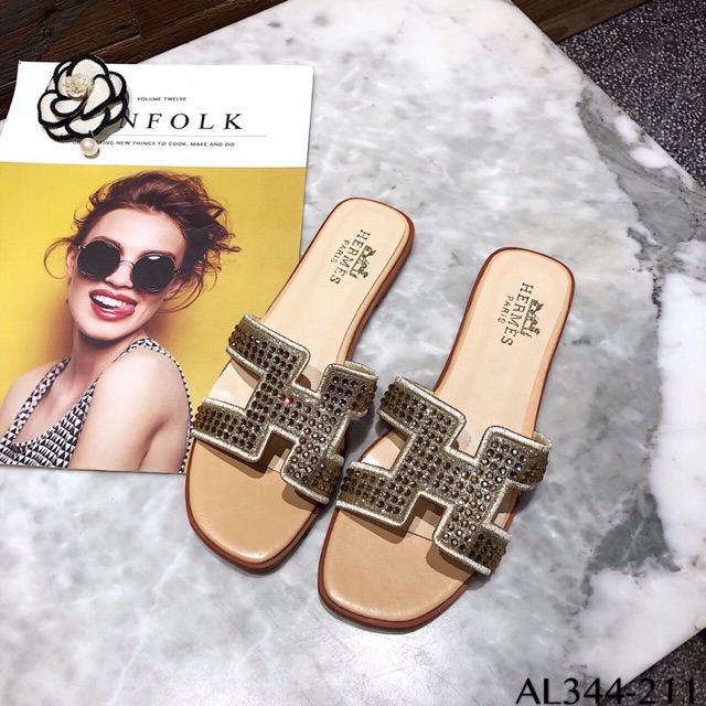 Dép HM Cườm Đá Cao Cấp Fullbox