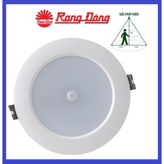 Đèn LED Downlight âm trần cảm biến 7W, 9W Rạng Đông AT04L PIR, Vỏ nhôm đúc