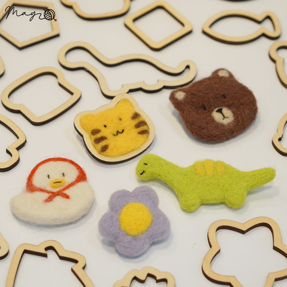 Khuôn gỗ làm len chọc nhiều hình (giá 1c)