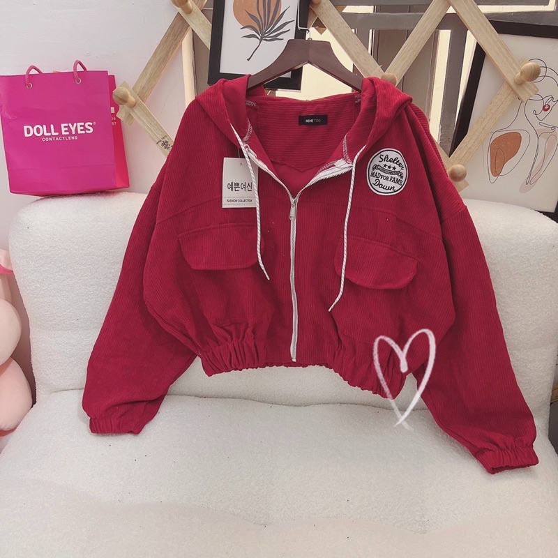 Áo khoác bomber Unisex chống nắng chất nhung tăm, form lửng đẹp dành cho nữ MD&G - AN STORE