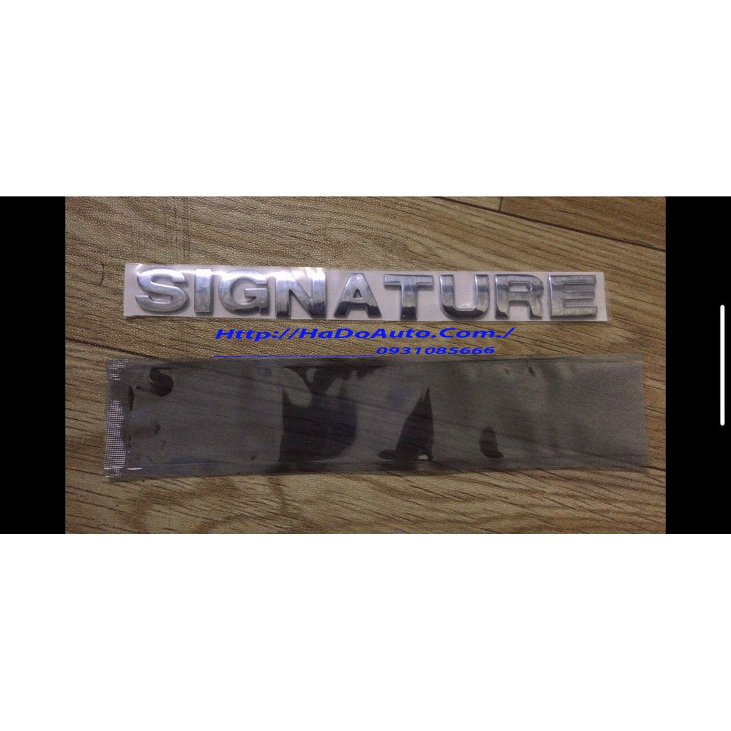 Chữ Nổi SIGNATURE Cho Xe Mazda 3