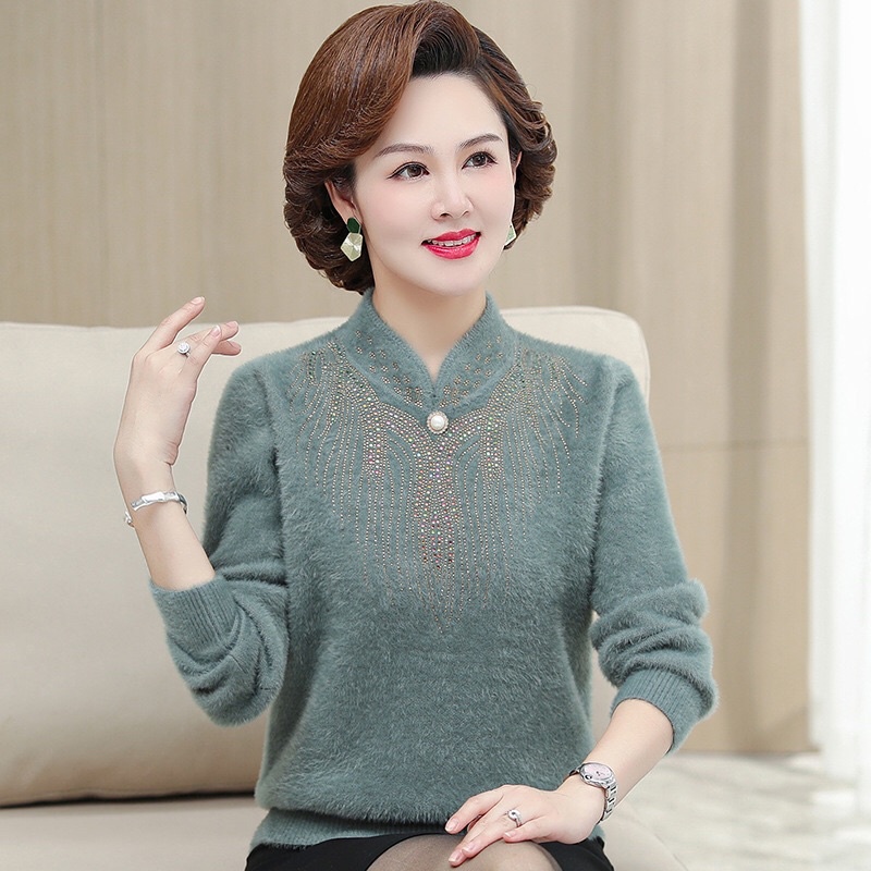 ÁO LEN TẶNG MẸ - TẶNG BÀ (Lông thỏ cao cấp -  Mẫu mới) | BigBuy360 - bigbuy360.vn