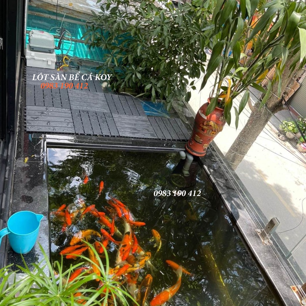 🎋XẢ KHO🎋Tấm Nhựa Lót Sàn Ban Công 3T-HDPE 30x30x2cm - Hàng Chính Hãng 3T