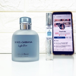 [Ống 10ml] Nước hoa D&G Light Blue Eau Intense for men