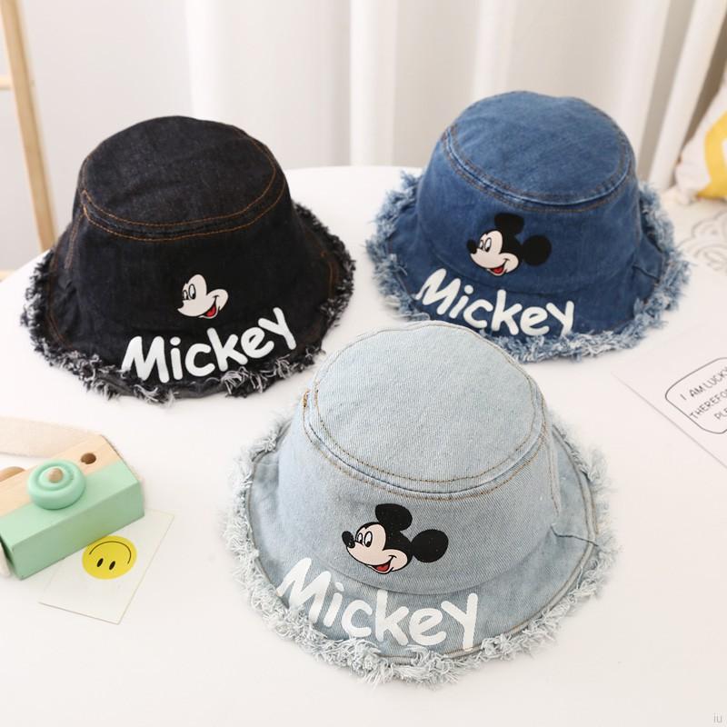 Nón Bucket In Hình Chuột Mickey Đáng Yêu Cho Bé