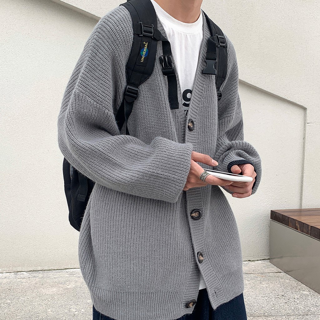 Áo khoác cardigan tay dài sành điệu dành cho nam nữ