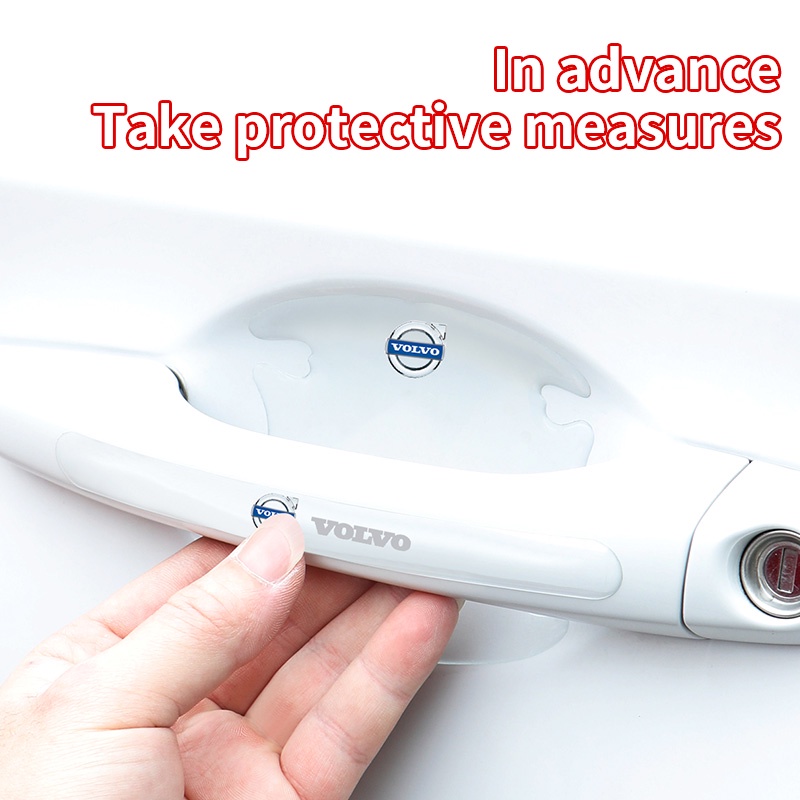 Miếng Dán logo Trang Trí Tay Cầm Cửa Xe Hơi Volvo V40XC60 S60 S80 V60