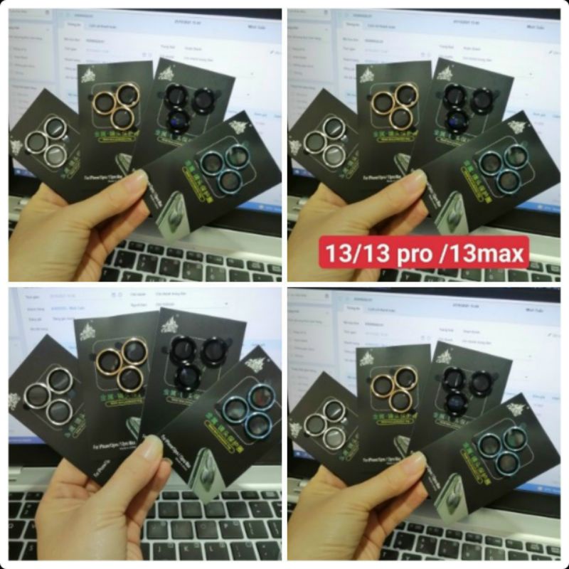 LẺ 1 MẮT dán bảo vệ camera iphone 15 PRO MAX/ 14/14 pro/12 pro max/13 pro max/13/13 pro/13 mini chuẩn YH ngọn lửa