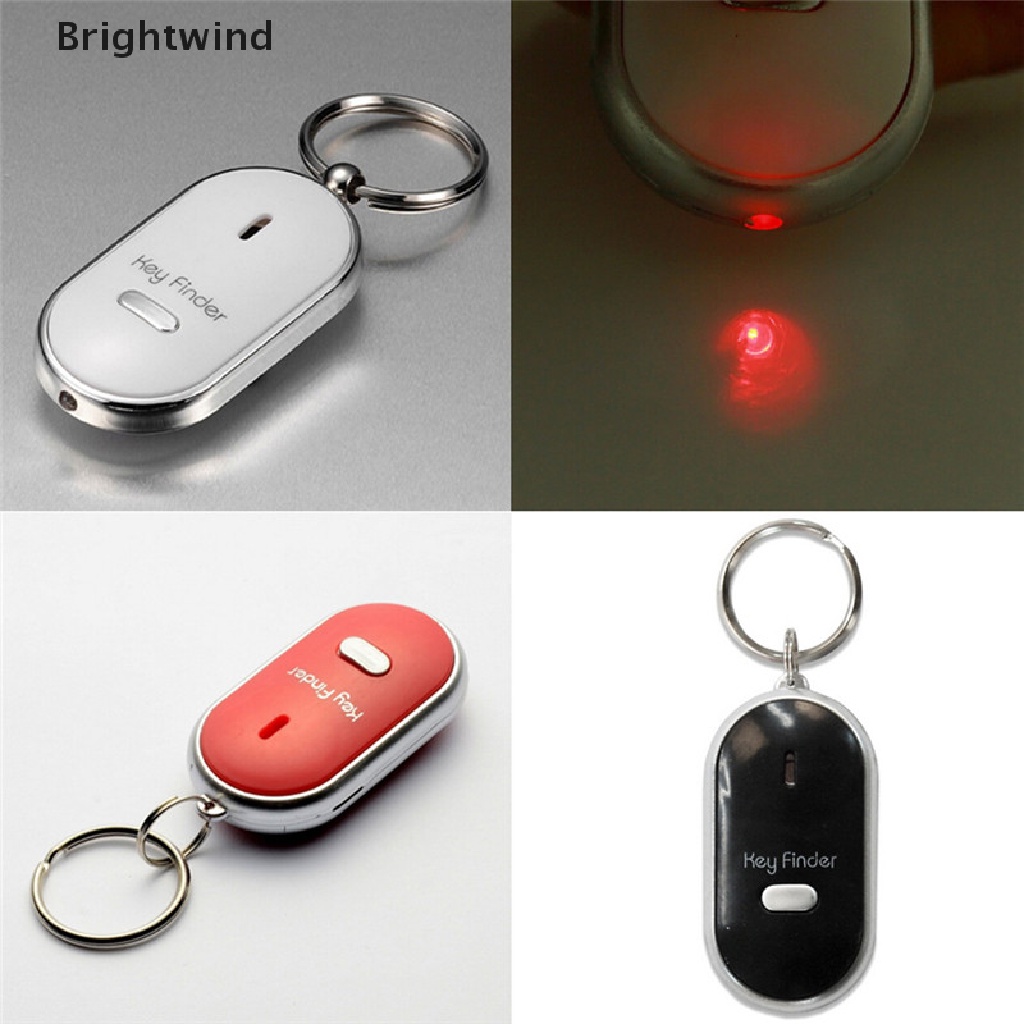 [Brightwind] Whistle Key Finder Flashing Beeping Remote Lost Keyfinder Locator Keyring Handy Hot Sell