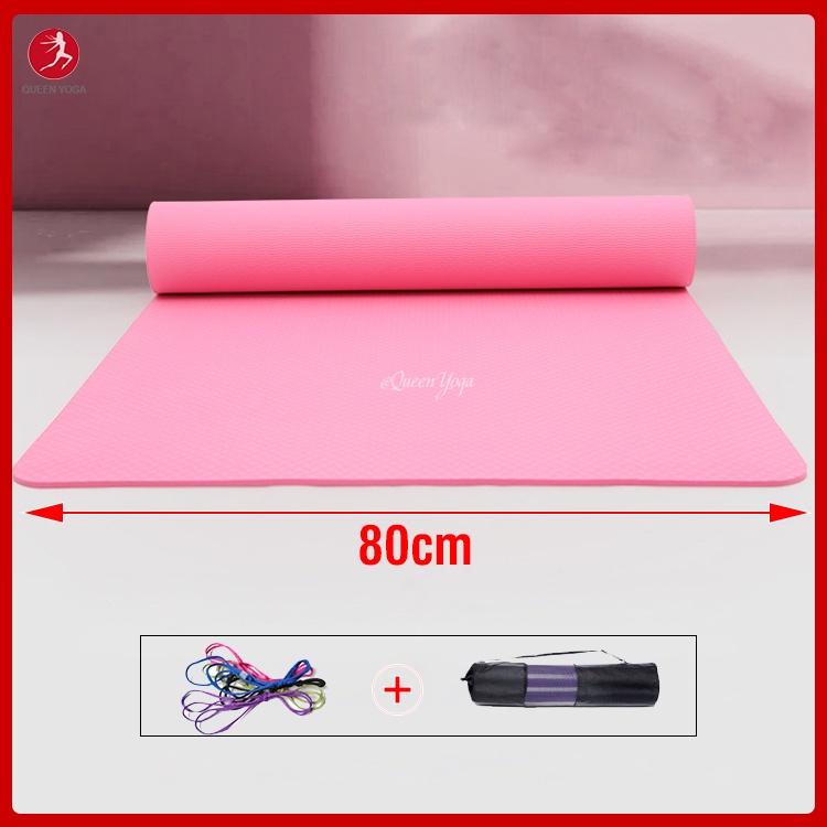 Thảm Tập Yoga/GYM SANFAN Loại Mở Rộng 183 x 80cm Dày 8mm Chống Trượt An Toàn Không Mùi Không Đau Khi Tập Yoga