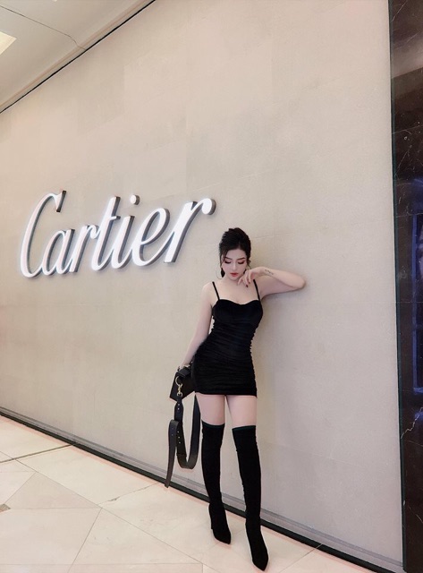 Bốt đùi da lộn ad lót lông , gót 10p siêu đẹp fullbox | BigBuy360 - bigbuy360.vn