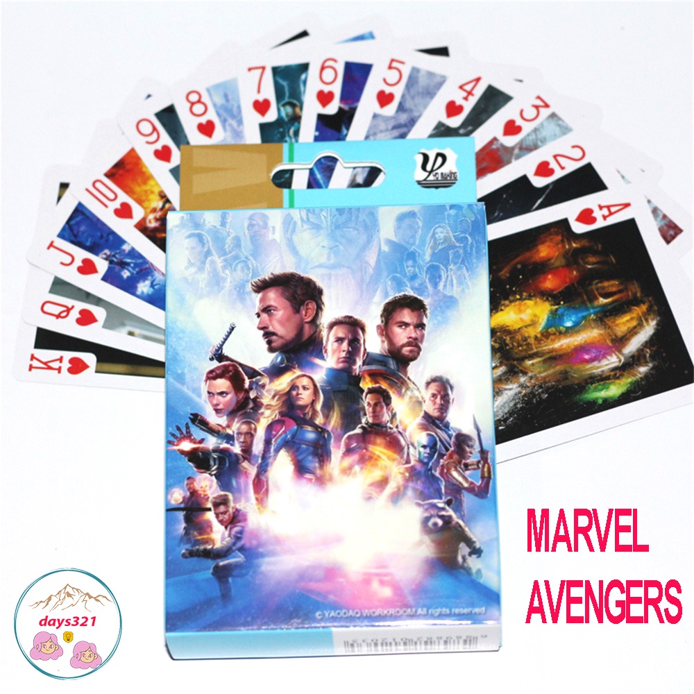 Bài tây anime marvel siêu anh hùng ironman batman spiderman hulk 54 lá khác nhau