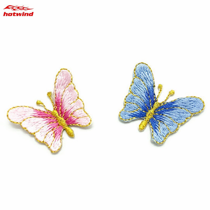 VB 1 miếng vá quần áo hình bươm bướm thêu DIY xinh xắn 19 10