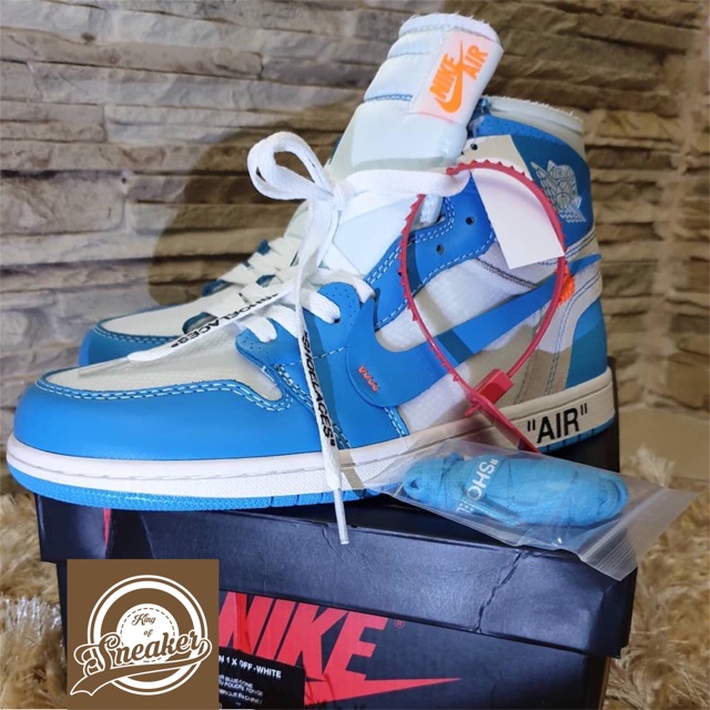 Giày HOT Giầy thể thao AIR JORDAN 1 OFF WHITE phong cách, sneaker thời trang dạo phố 2020 x