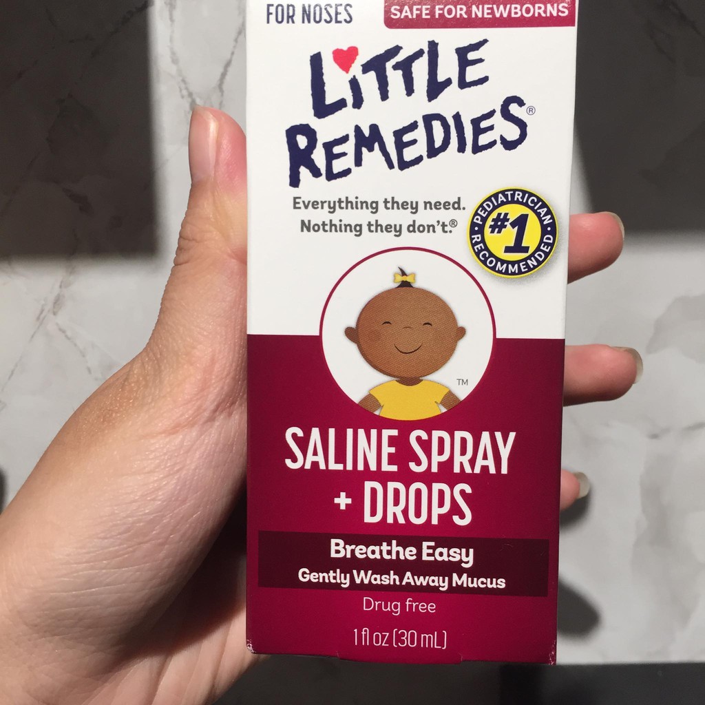 Xịt mũi Little Remedies Mỹ cho bé sơ sinh