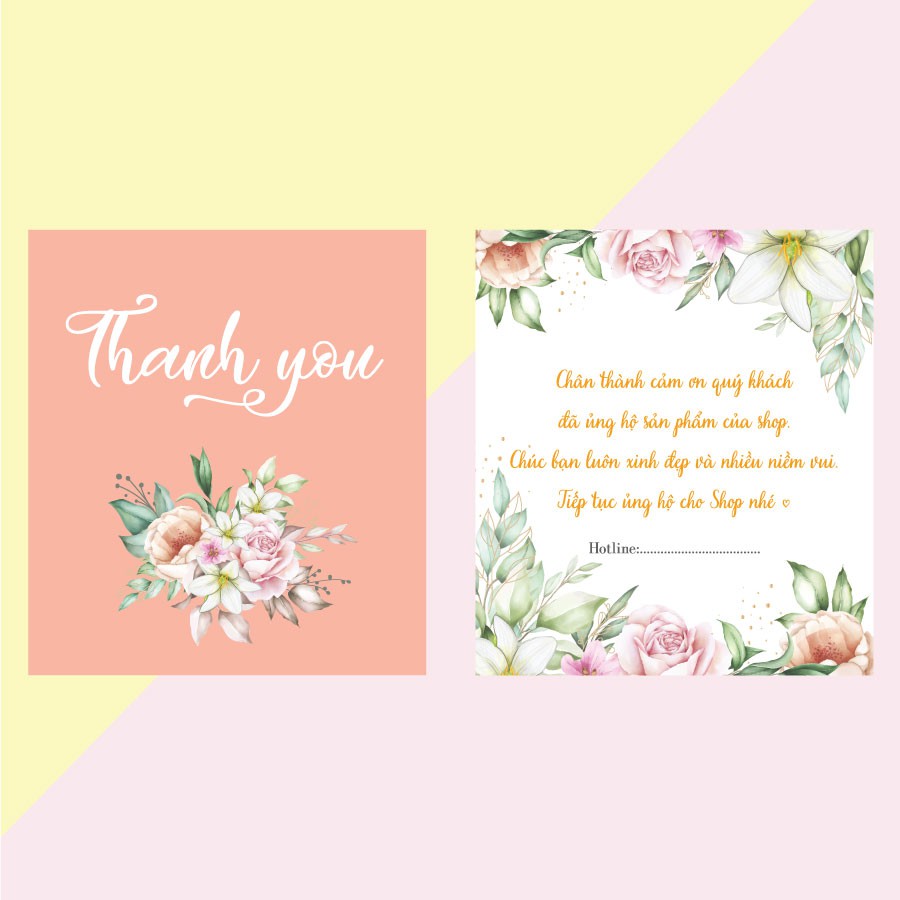 Thẻ cảm ơn, thiệp cảm ơn, card thank you