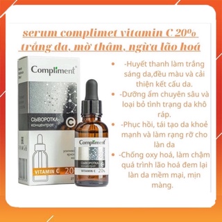 Serum Compliment 20% Vitamin c làm sáng da, đều màu da