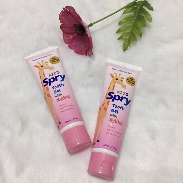 Kem đánh răng Kid’s Spry 60ml - Bubble Gum - Mỹ