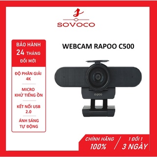 Webcam Rapoo C500 4K chính hãng, hiển thị đẹp, kết nối nhanh - Bảo hành 24 tháng đổi mới