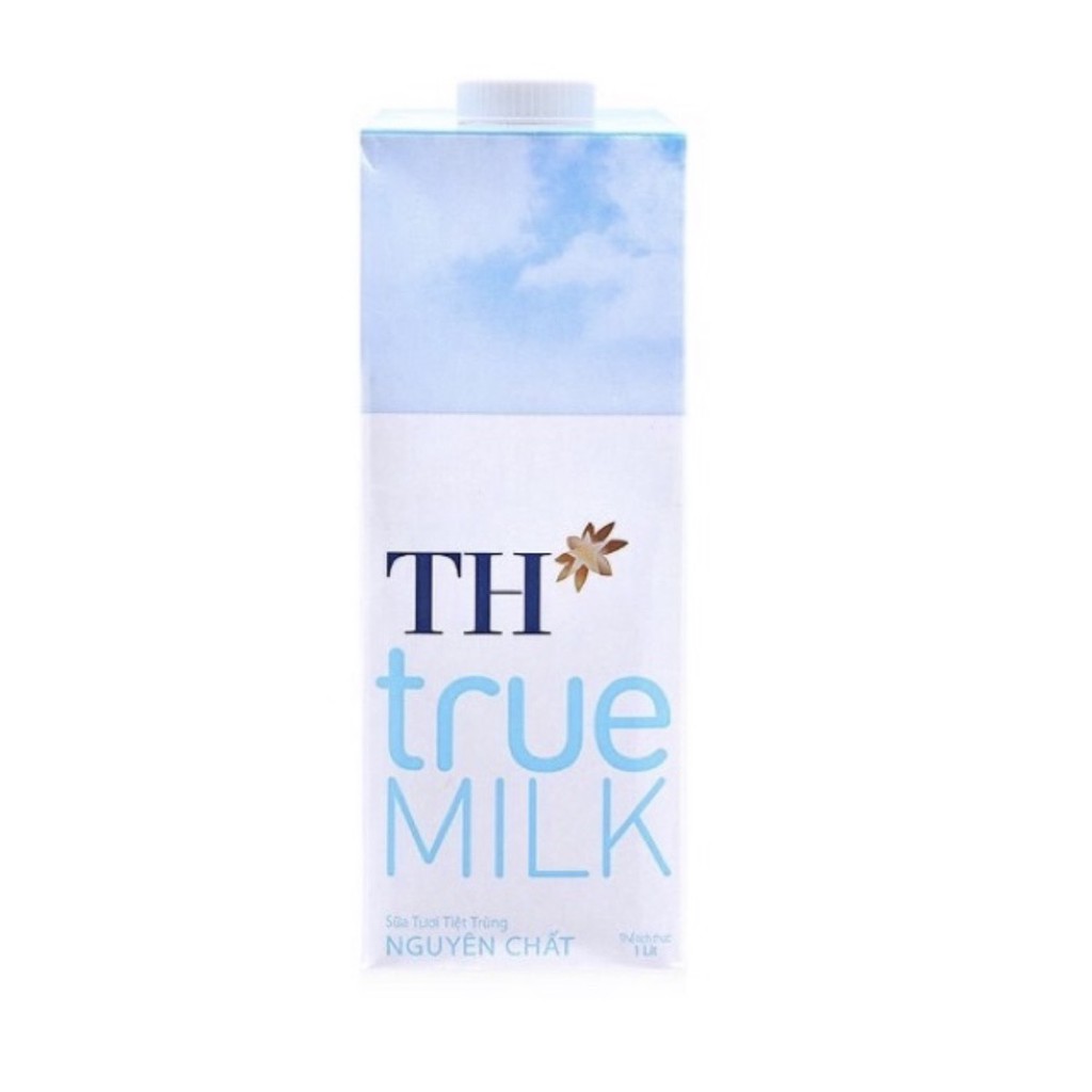 Hộp 1L sữa tươi tiệt trùng Có Đường/Ít đường/Nguyên Chất TH True Milk date mới