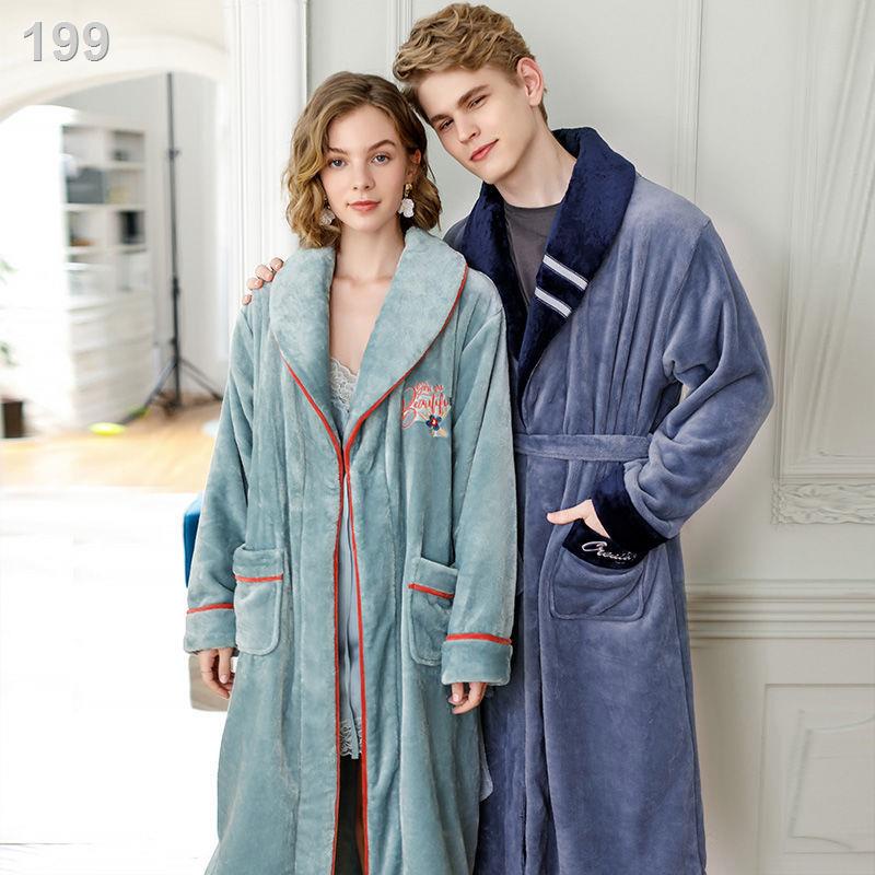 ∏Fentiumrenza vài chiếc váy ngủ mềm mại và thoải mái ấm áp thỏ nhung áo choàng tắm pyjama cho nam giới dịch vụ tại nh