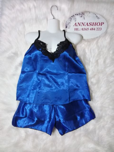 (45 - 58 ký) BỘ NGỦ HAI DÂY PHI BÓNG PHỐI REN (hình thật + video shop) | BigBuy360 - bigbuy360.vn