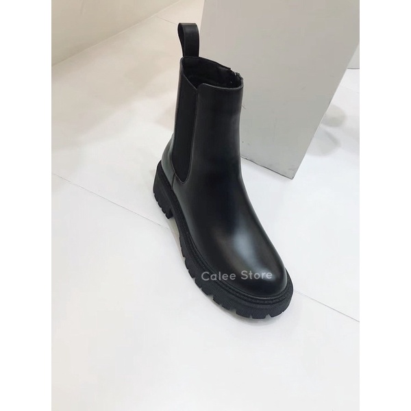 SIÊU PHẨM TẾT 2022 Giày Chelsea boots nữ bốt combat có khoá kéo da mềm cao cấp màu đe  có sẵn freeship ảnh thật video | BigBuy360 - bigbuy360.vn