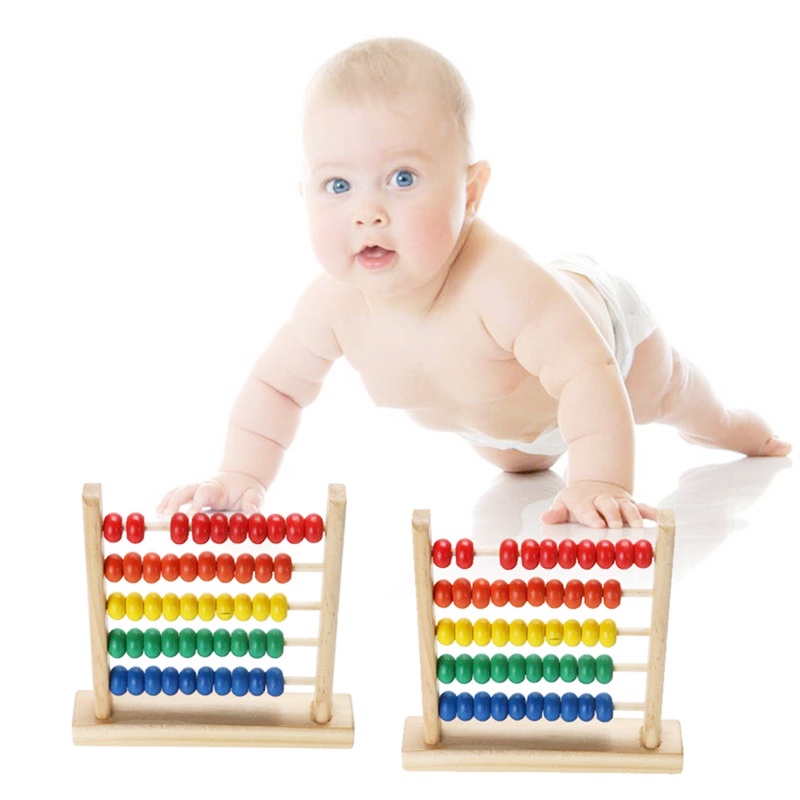 Bàn Tính Gỗ Đồ Chơi Giúp Bé Học Toán