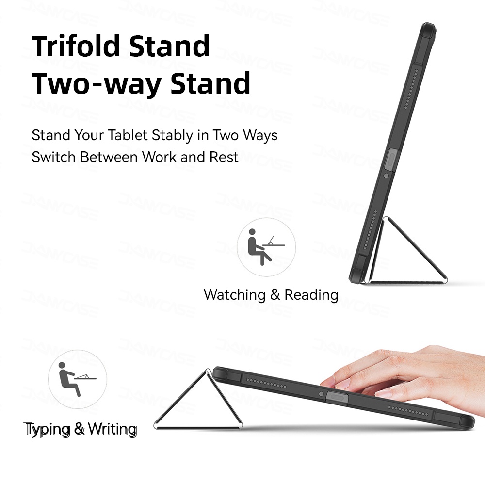 Bao da máy tính bảng Dllencase A304 trong suốt tự động ngủ/ đánh thức thông minh cho Xiaomi pad 5 Mipad 5 Mipad 5 Pro