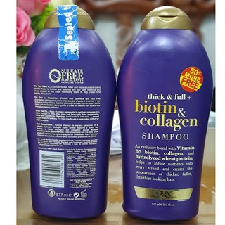 Dầu gội - dầu xả OGX Thick and Full Biotin and Collagen 577ml