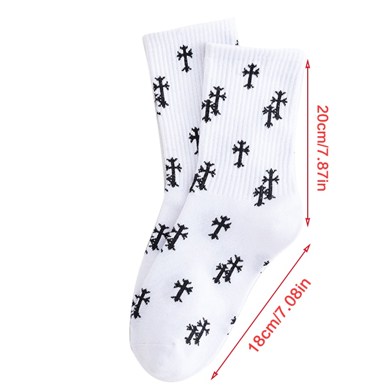 1 Đôi Tất Cotton Thời Trang Đường Phố Spiny Crucifix