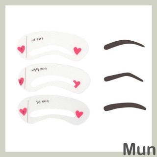 Set 3 Khuôn Hỗ Trợ Vẽ Lông Mày Bằng Silicon Tiện Dụng Hàng Chuẩn Đẹp