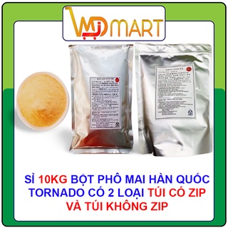 Sỉ 10kg Bột phô mai lắc Tornado Hàn quốc 1kg/gói dùng lắc khoai tây, bánh gạo,...