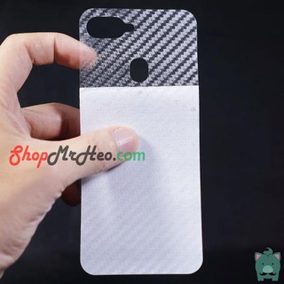 Miếng dán lưng vân carbon, các bon OPPO F9
