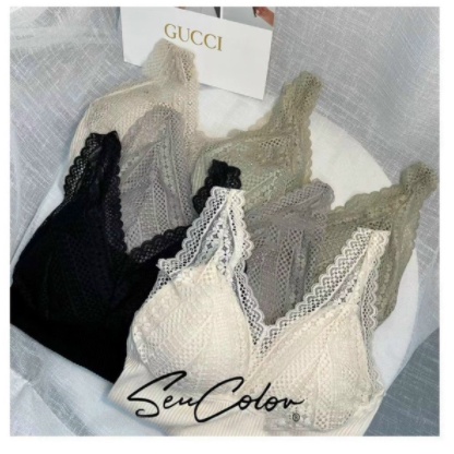 [Cao Cấp] Áo Bra Ren phối gân dáng dài, Áo 2 Dây Ren Có Mút Ngực Sexy