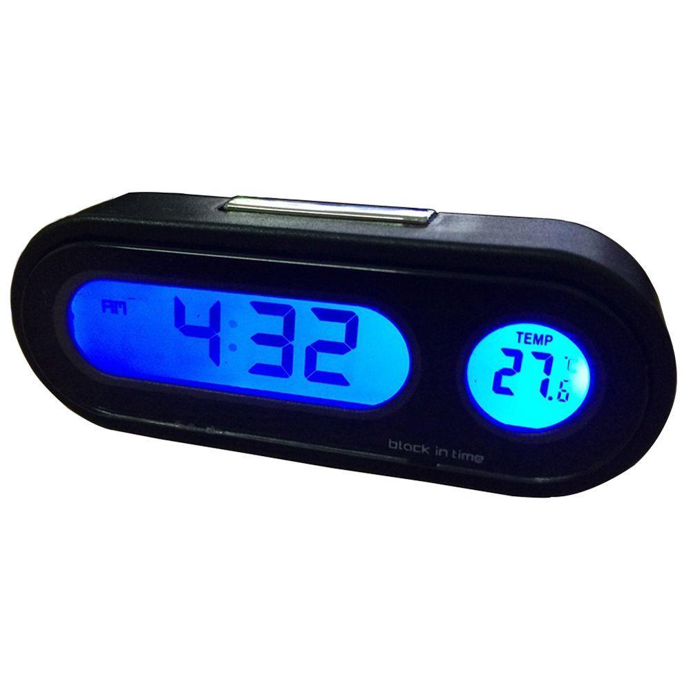 Đồng Hồ Điện Tử Mini REBUY1 Màn Hình LCD Nền Tiện Dụng Trang Trí Nội Thất Xe Hơi