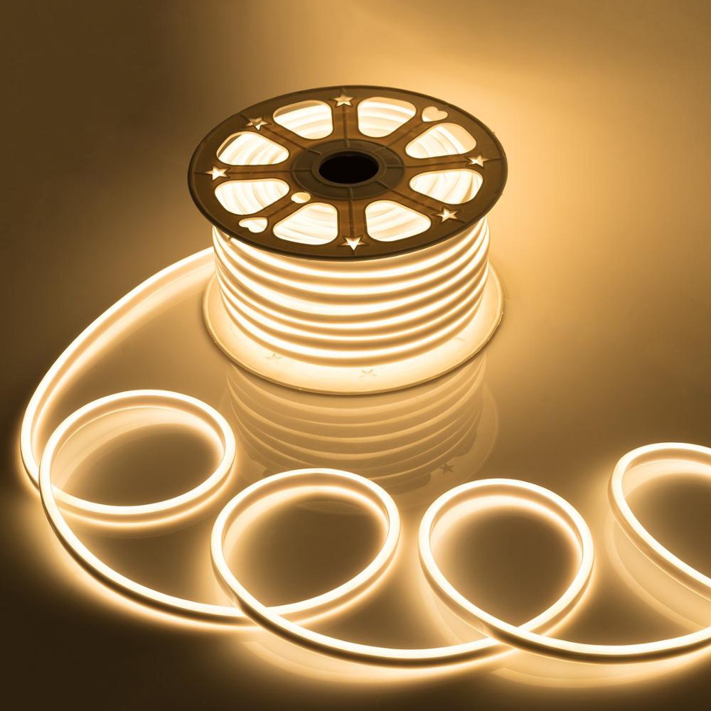 welpur Dây đèn led neon WELPUR mềm linh hoạt 220V 120 led/m dài 10M/20M trang trí nhà cửa/ngoài trời