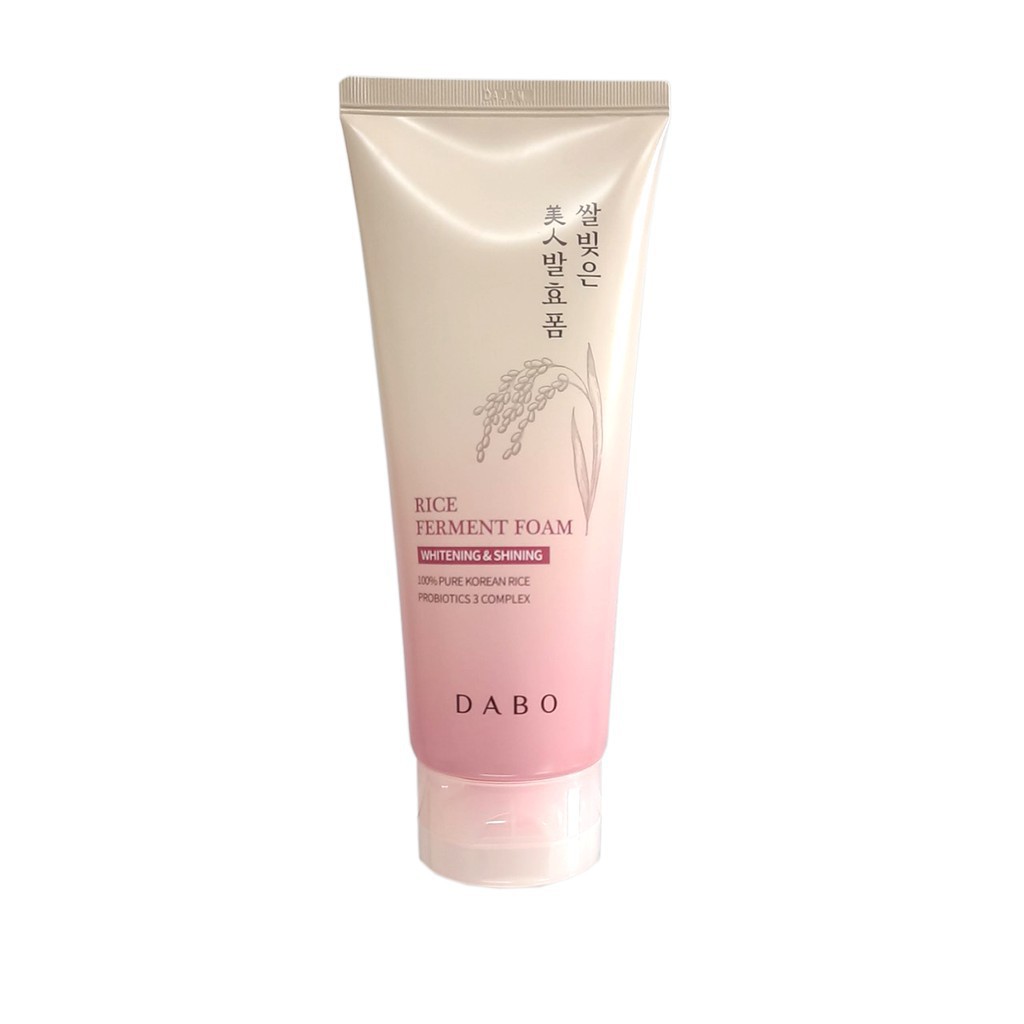 Sữa Rửa Mặt DABO Hàn Quốc Tinh Chất Gạo lên mẹn tự nhiên Cleanser 180ml (Trắng da, Kiềm dầu, Dưỡng ẩm)